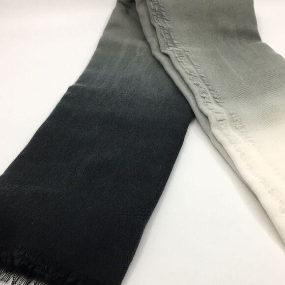 Carly Cushnie Scarf Ombre Print Black Gray and Cream - Picture 14 of 16